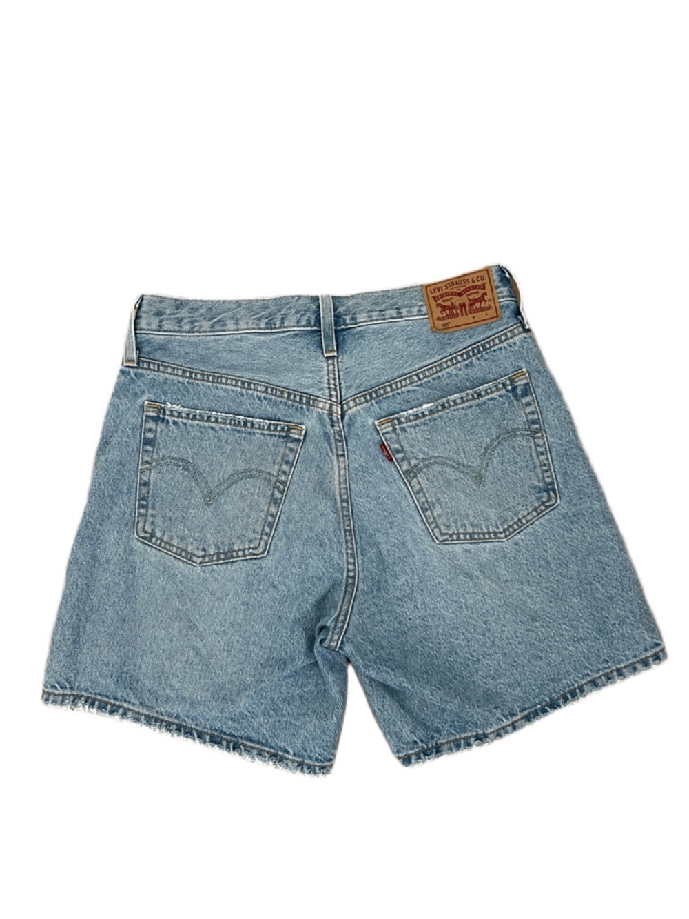 Levi's Light Blue Mid Thigh High-Rise Denim Shorts